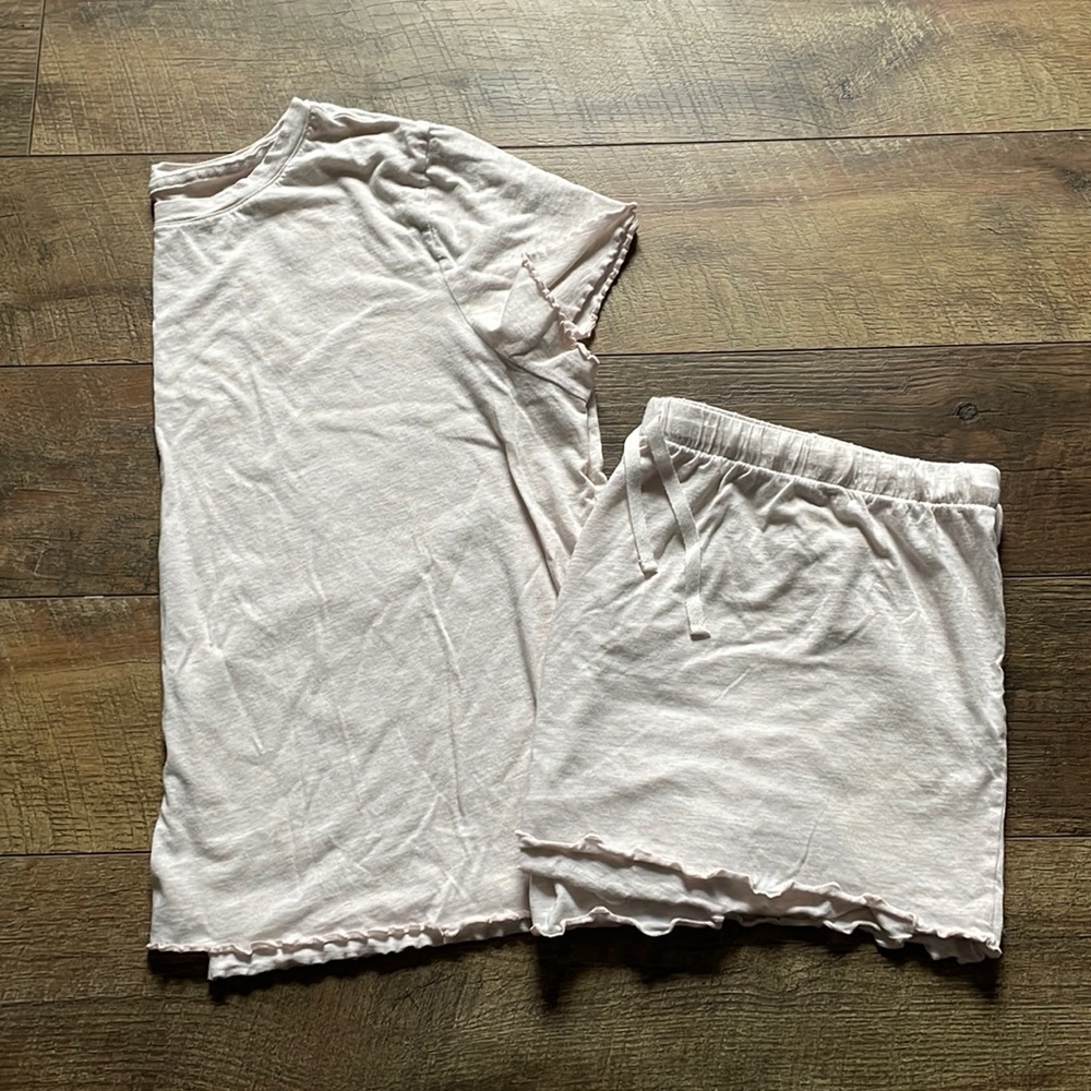 🛍️3/$20❗️Lauren Conrad women’s 1X sleepwear set shortsleeved with shorts #28